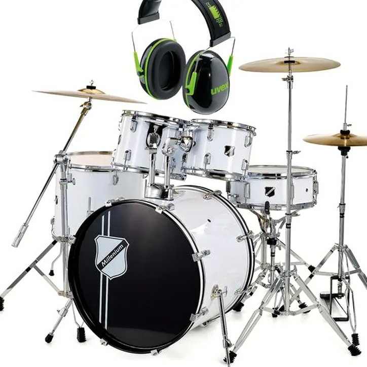 Millenium Focus 22 Drum Bundle White