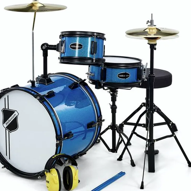 Millenium Youngster Drum Set Bundle Blue